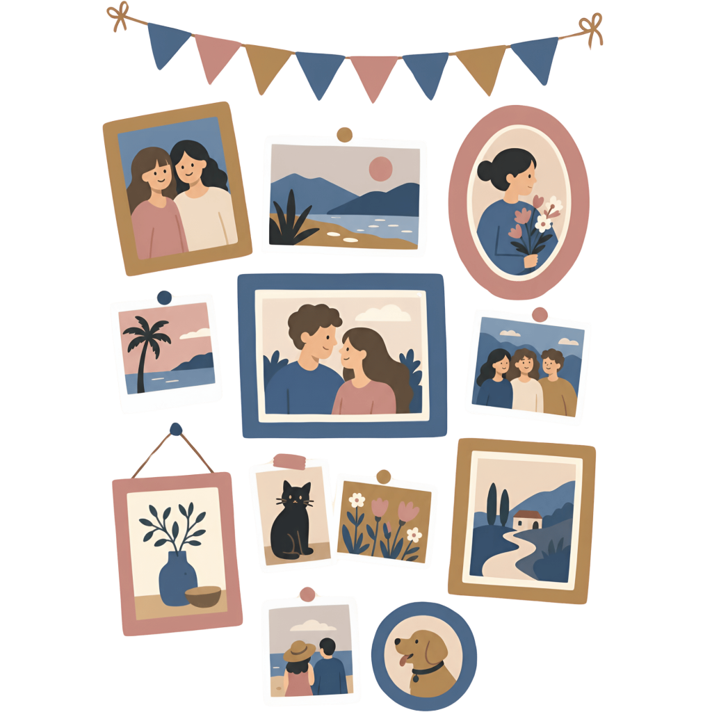 Mural de fotos animadas